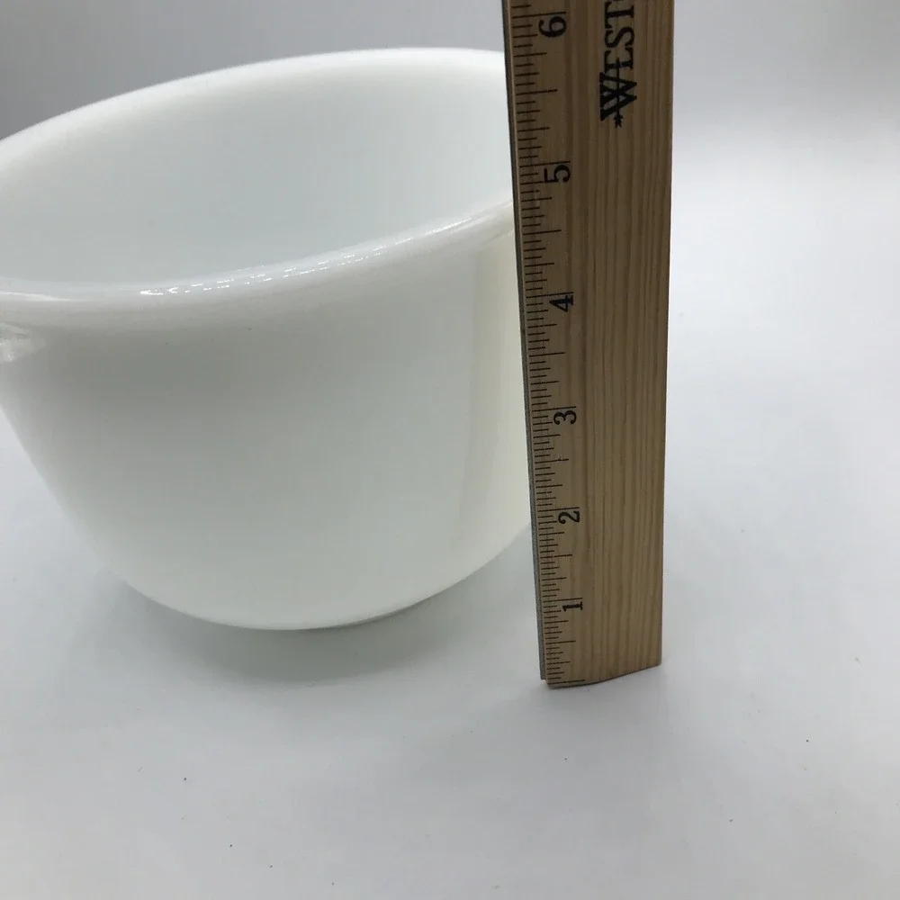 Glass bake for Sunbeam White Milk Glass Mixing Bowl‎ #9